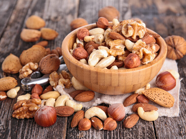Nuts-In-Wooden-Bowl